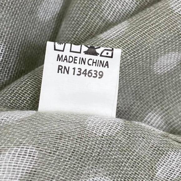 Lightweight Gray Viscose Infinity Scarf with White Polka Dots L35"X W28" - Picture 7 of 9